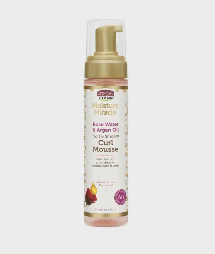 AFRICAN PRIDE MIRACLE ROSE WATER & ARGAN OIL CURL MOU