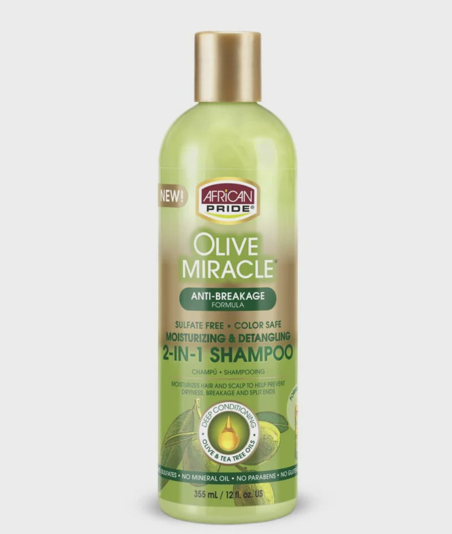 AFRICAN PRIDE OLIVE MIRACLE 2-N-1 SHAMPOO & CONDITIONER