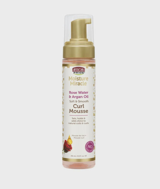 AFRICAN PRIDE MIRACLE ROSE WATER & ARGAN OIL CURL MOU