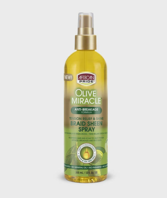 AFRICAN PRIDE OLIVE MIRACLE ANTI-BREAKAGE BRAID SHEEN SPRAY