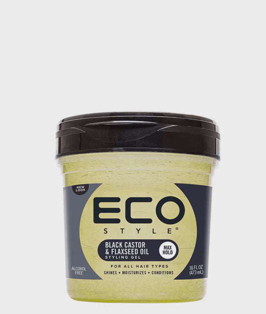 ECO STYLE GEL BLACK CASTOR & FLAXSEED OIL