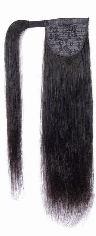 WRAP AROUND STRAIGHT PONYTAIL HUMAN HAIR 24"